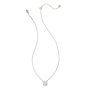 Kendra Scott Jolie Silver Pendant Necklace in Dichroic Glass